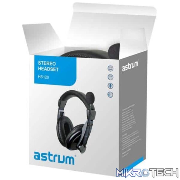Over-ear Wired Stereo Headset with Flex Mic - HS120 - Image 4